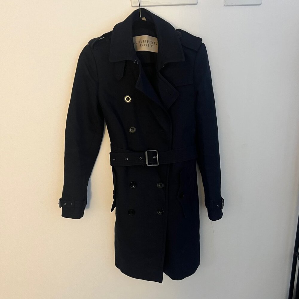 Burberry Brit Mid-Length Trench Coat